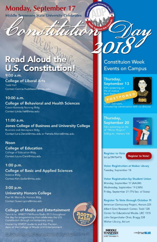 Constitution Day 2018 Poster