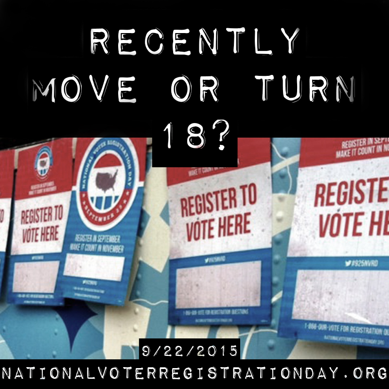 National Voter Registration Day graphic