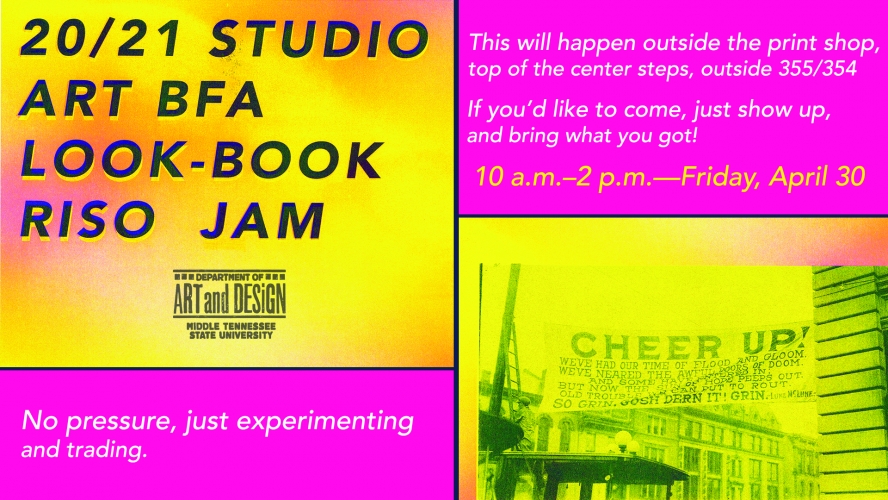 20/21 Studio Art BFA Look-Book Riso Jam