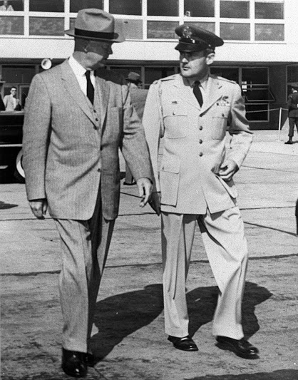 Col. Bill Thomas with Dwight D. Eisenhower
