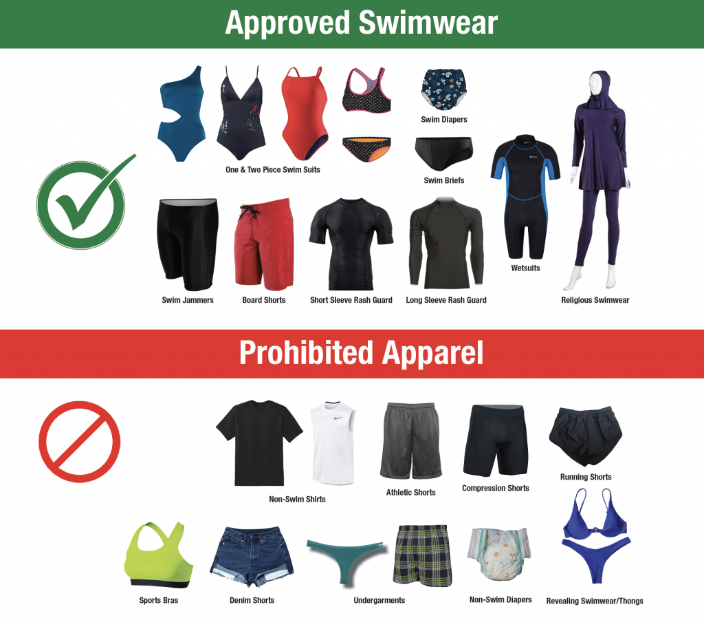 approved swimwear