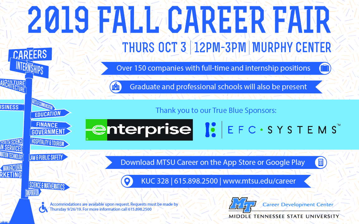 MTSU Fall Career Fair 2019
