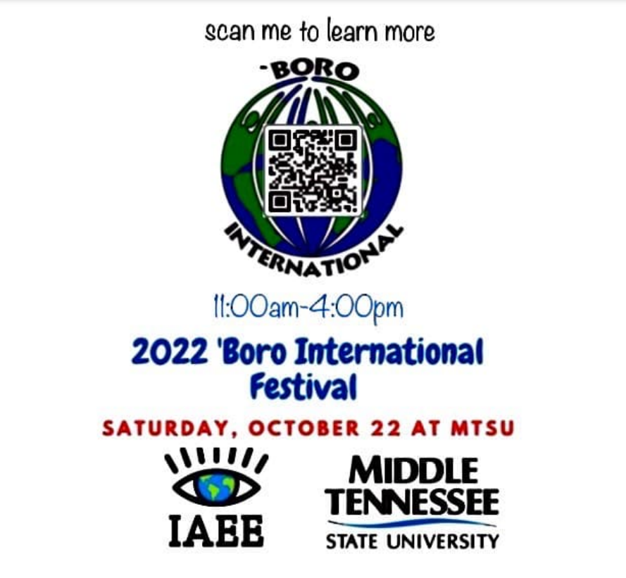 A flyer for the 'Boro International Festival 2022