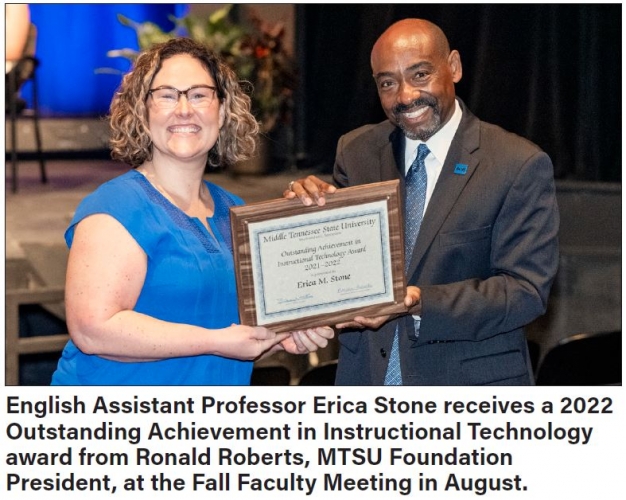 Dr Erica Stone Wins Award