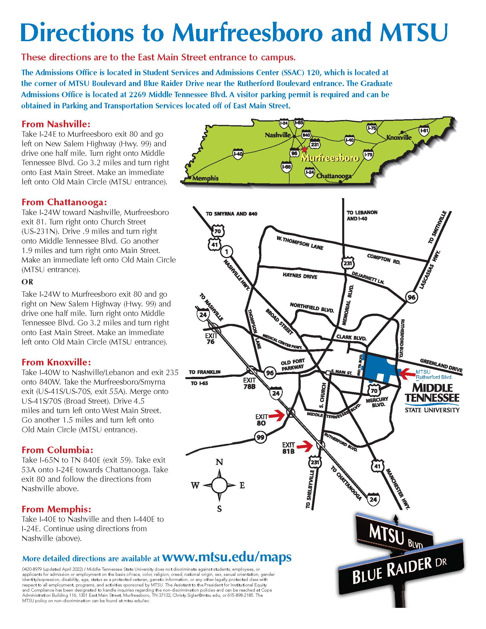 Campus Map and Directions