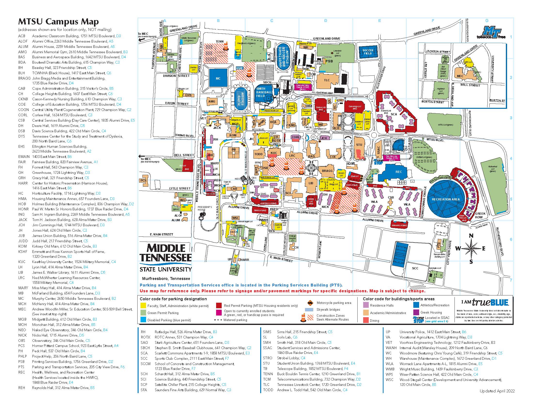 Campus Map and Directions 2
