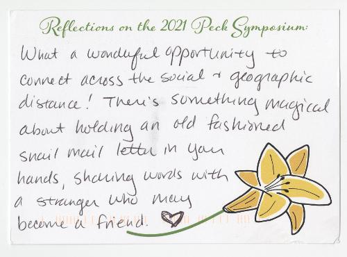 What a wonderful opportunity to connect across the social & geographic distance! There’s something magical about holding an old fashioned snail mail letter in your hands, sharing words with a stranger who may become a friend.