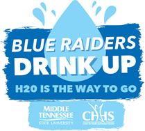 Blue Raider Drink Up logo