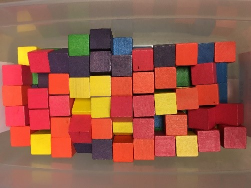 Wooden Colored Cubes