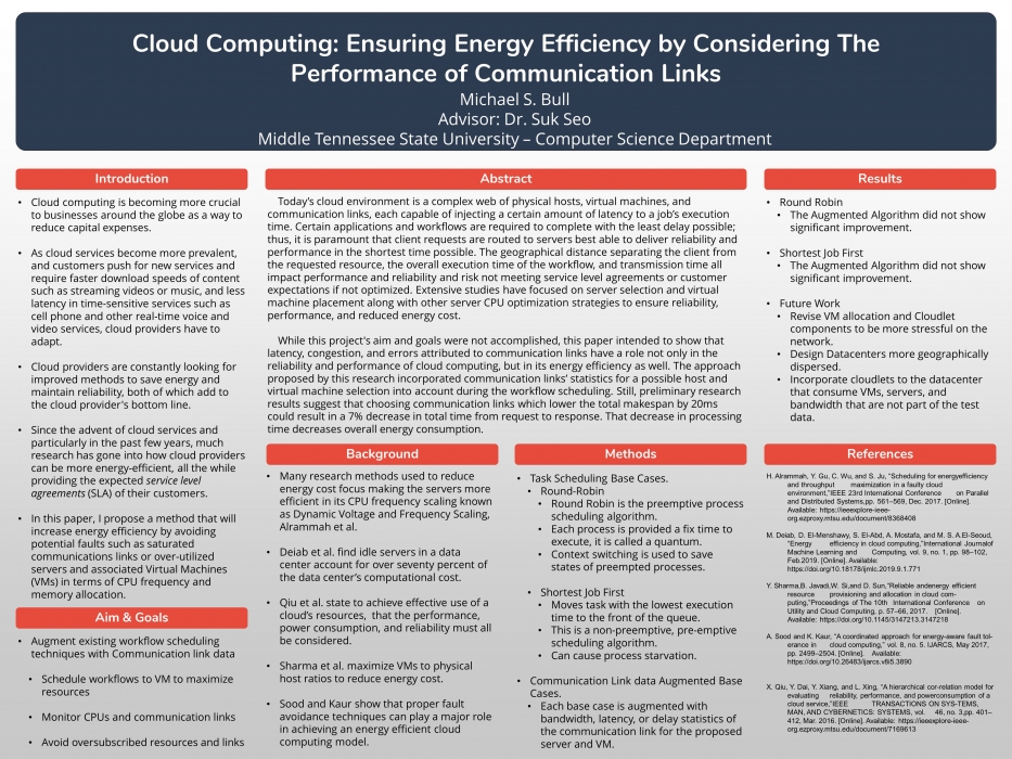 Cloud Computing: Ensuring Energy Efficiency by Considering The Performance of Communication Links