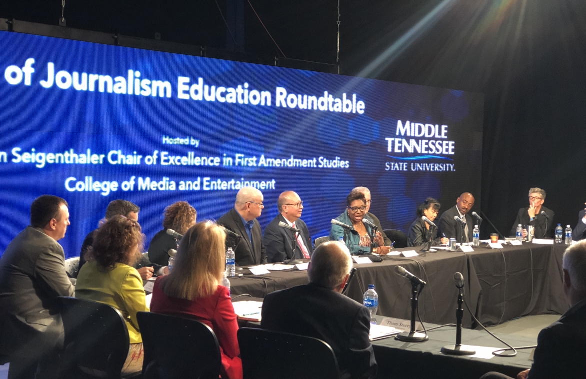 Future of Journalism Education Roundtable panel