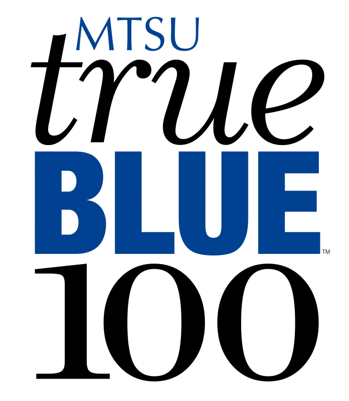 true blue 100 logo