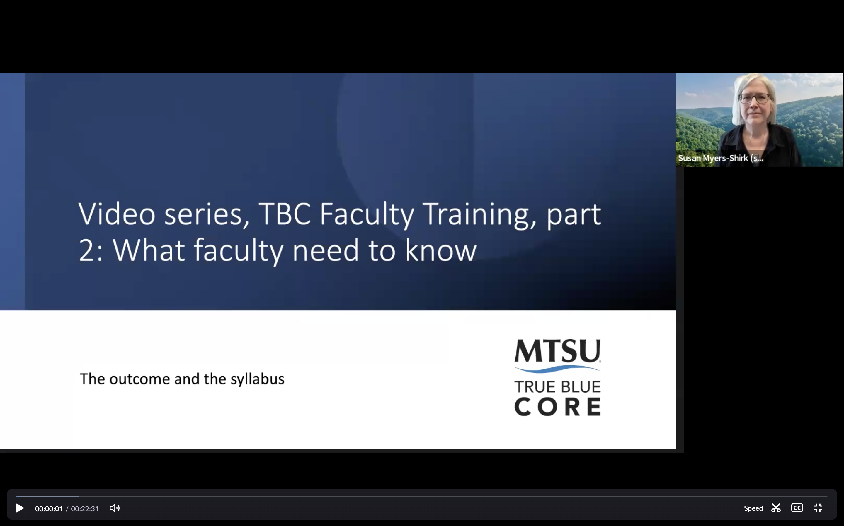 Screenshot of Part 2 of training video series
